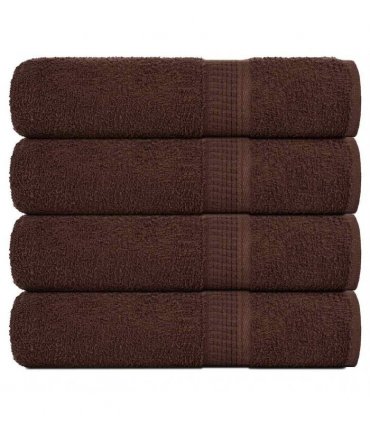 vidaXL Bath Towels FROGN 4 pcs Brown 100 x 150 cm 360 100% Cotton