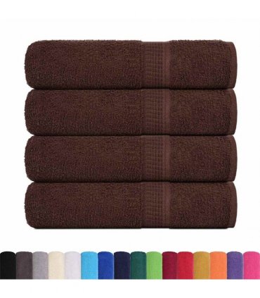 vidaXL Bath Towels FROGN 4 pcs Brown 100 x 150 cm 360 100% Cotton