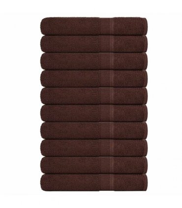 vidaXL Sauna Towels FROGN 10 pcs Brown 80 x 200 cm 360 100% Cotton