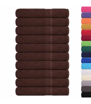 vidaXL Sauna Towels FROGN 10 pcs Brown 80 x 200 cm 360 100% Cotton