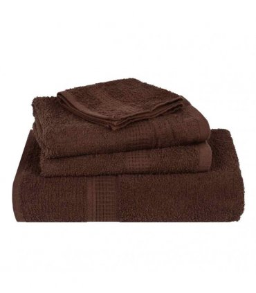 vidaXL Towels FROGN 10 pcs Brown 100 x 200 cm 360 100% Cotton