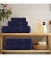 vidaXL Sauna Towels FROGN 4 pcs Navy Blue 80 x 200 cm 360 100% Cotton