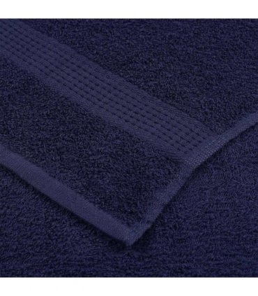 vidaXL Sauna Towels FROGN 4 pcs Navy Blue 80 x 200 cm 360 100% Cotton