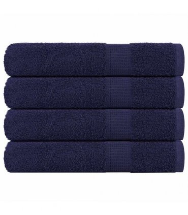 vidaXL Towels FROGN 4 pcs Navy Blue 100 x 200 cm 360 100% Cotton