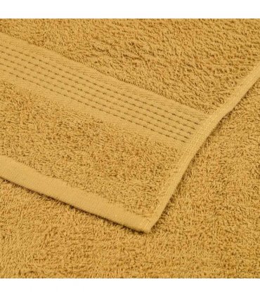 vidaXL Bath Towels FROGN 2 pcs Gold 100 x 150 cm 360 100% Cotton