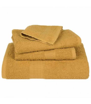 vidaXL Towels FROGN 4 pcs Gold 100 x 200 cm 360 100% Cotton