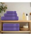 vidaXL Hand Towels "FROGN" 4 pcs Purple 50x100 cm 360 gsm