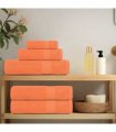 vidaXL Sauna Towels FROGN 2 pcs Orange 80 x 200 cm 360 100% Cotton