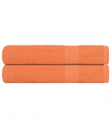 vidaXL Sauna Towels FROGN 2 pcs Orange 80 x 200 cm 360 100% Cotton