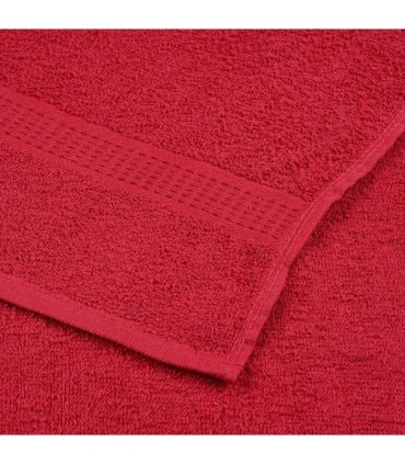 vidaXL Bath Towels FROGN 2 pcs Red 100 x 150 cm 360 100% Cotton