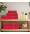 vidaXL Towels FROGN 2 pcs Red 100 x 200 cm 360 100% Cotton