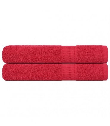 vidaXL Towels FROGN 2 pcs Red 100 x 200 cm 360 100% Cotton