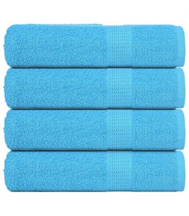 vidaXL Bath Towels FROGN 4 pcs Turquoise 100 x 150 cm 360 100% Cotton