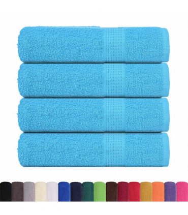 vidaXL Bath Towels FROGN 4 pcs Turquoise 100 x 150 cm 360 100% Cotton