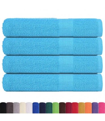 vidaXL Sauna Towels "FROGN" 4 pcs Turquoise 80x200 cm 360 gsm