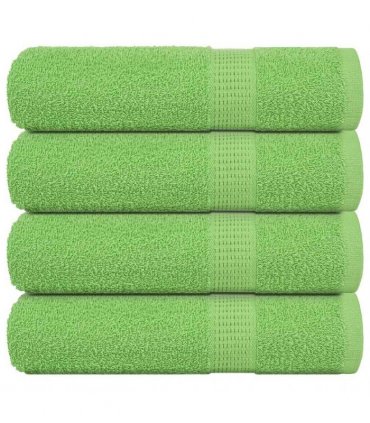 vidaXL Bath Towels "FROGN" 4 pcs Apple Green 100x150 cm 360 gsm