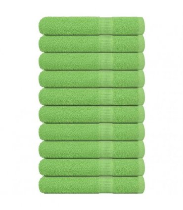 vidaXL Sauna Towels FROGN 10 pcs Apple Green 80 x 200 cm 360