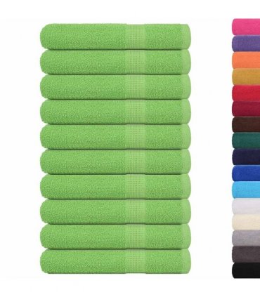 vidaXL Sauna Towels FROGN 10 pcs Apple Green 80 x 200 cm 360