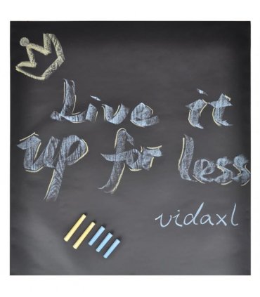 Wall Sticker Blackboard 0,6 x 3 m 2 Rolls with Chalks