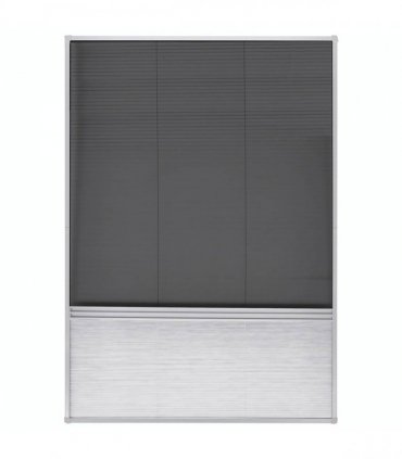 vidaXL Insect Plisse Screen Window Aluminium 160 x 80 cm with Shade