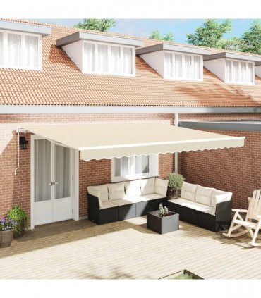 vidaXL Awning Frame 4x3 m Automatic Roll-back Aluminium