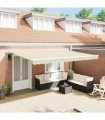 vidaXL Awning Frame 4x3 m Automatic Roll-back Aluminium