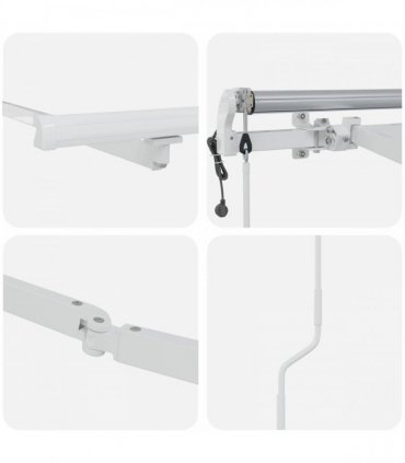 vidaXL Awning Frame 4x3 m Automatic Roll-back Aluminium