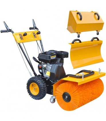 Multifunctional Petrol-powered Snow Plough/Sweeper Set 6,5HP