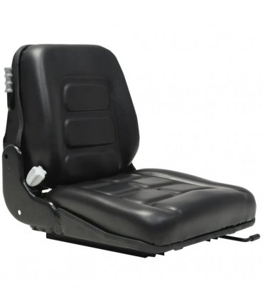 vidaXL Forklift & Tractor Seat with Suspension and Adjustable Backrest