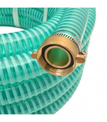 vidaXL Suction Hose with Brass Connectors 10 m 25 mm Green
