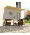 vidaXL Retractable Awning 300x150 cm Yellow and White