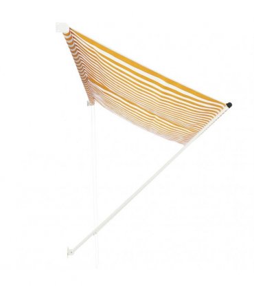 vidaXL Retractable Awning 300x150 cm Yellow and White