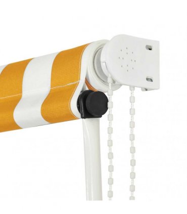 vidaXL Retractable Awning 300x150 cm Yellow and White