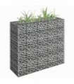 vidaXL Gabion Raised Bed Galvanised Steel 90x30x90 cm