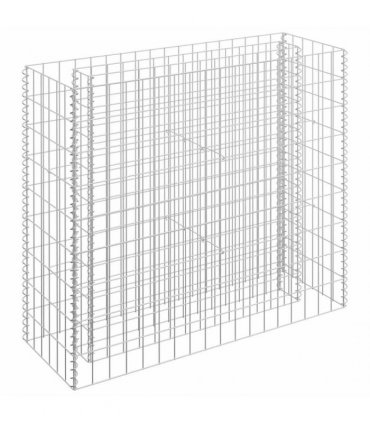 vidaXL Gabion Raised Bed Galvanised Steel 90x30x90 cm