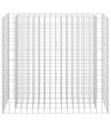 vidaXL Gabion Raised Bed Galvanised Steel 90x30x90 cm