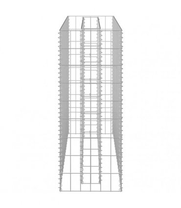 vidaXL Gabion Raised Bed Galvanised Steel 90x30x90 cm