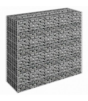 vidaXL Gabion Raised Bed Galvanised Steel 90x30x90 cm