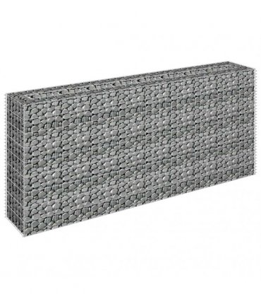 vidaXL Gabion Raised Bed Galvanised Steel 180x30x90 cm