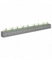 vidaXL Gabion Raised Bed Galvanised Steel 360x30x30 cm
