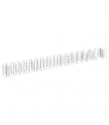 vidaXL Gabion Raised Bed Galvanised Steel 360x30x30 cm