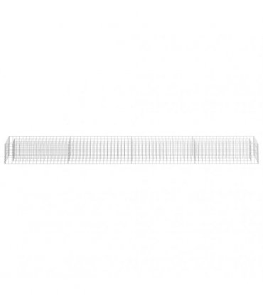 vidaXL Gabion Raised Bed Galvanised Steel 360x30x30 cm