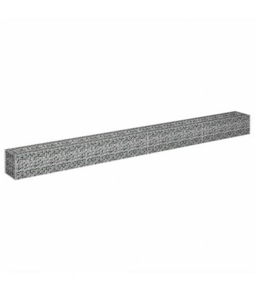 vidaXL Gabion Raised Bed Galvanised Steel 360x30x30 cm