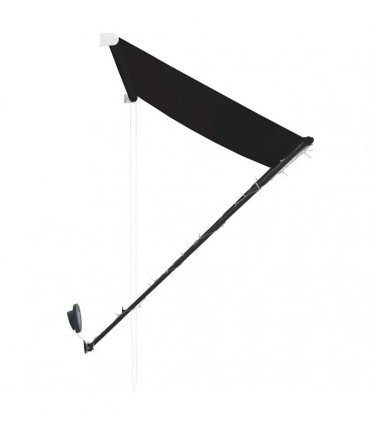 vidaXL Retractable Awning with LED 350x150 cm Anthracite