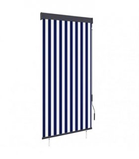 vidaXL Outdoor Roller Blind 100x250 cm Blue and White