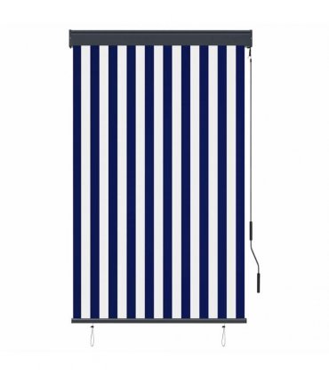 vidaXL Outdoor Roller Blind 100x250 cm Blue and White