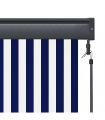 vidaXL Outdoor Roller Blind 100x250 cm Blue and White