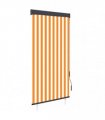 vidaXL Outdoor Roller Blind 100x250 cm White and Orange