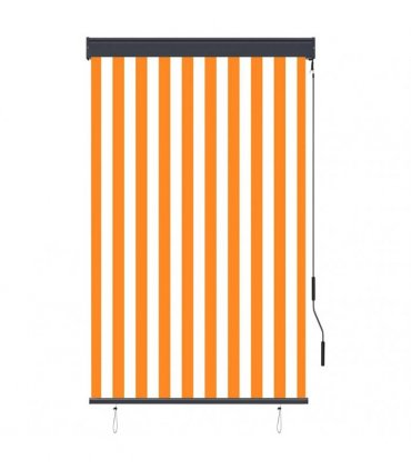 vidaXL Outdoor Roller Blind 100x250 cm White and Orange