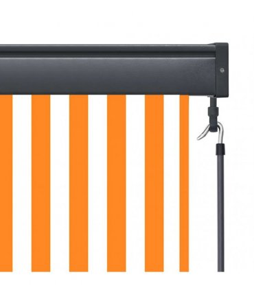 vidaXL Outdoor Roller Blind 100x250 cm White and Orange